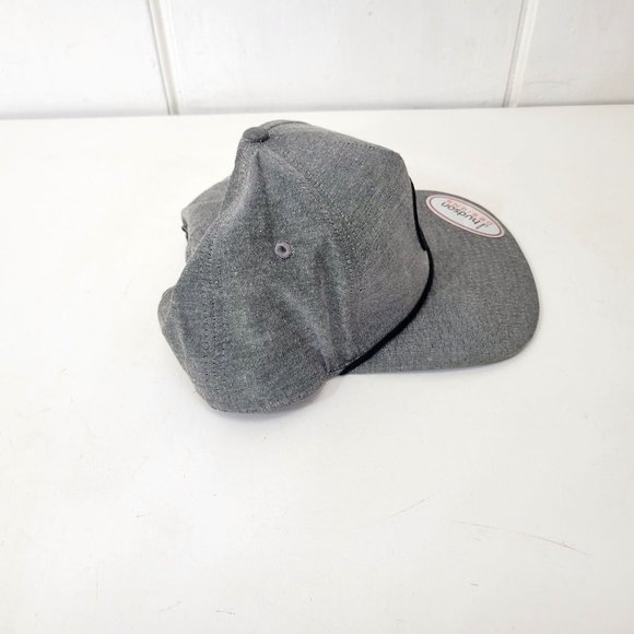 d. Hudson Designs Gray Snapback Cap NWT - Picture 3 of 8